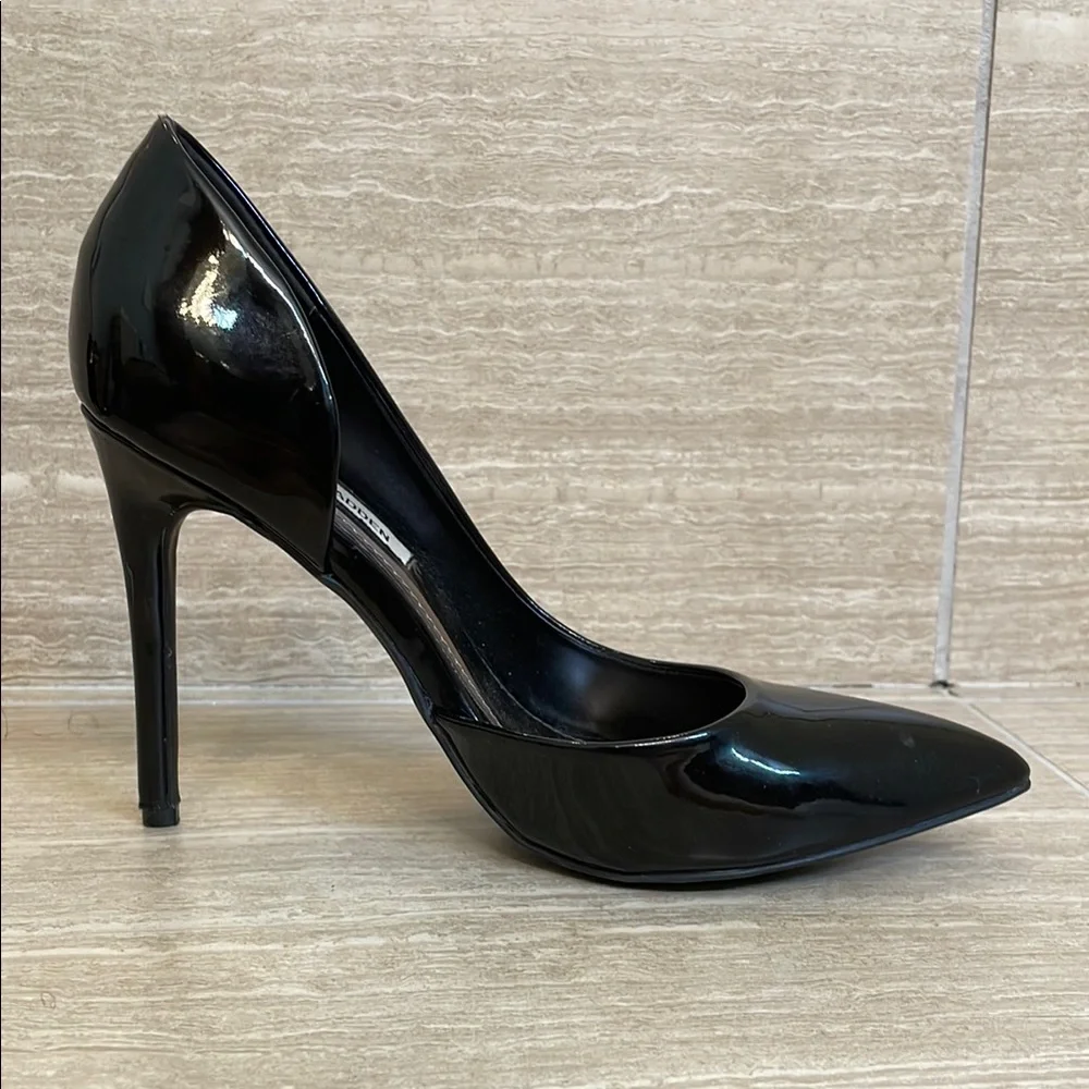STEVE MADDEN UEC Women’s Size 9 Black Stiletto Heel Pointed Toe - Picture 3 of 14